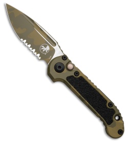 Microtech LUDT Gen III S/E Automatic Knife Bazooka Camo Al + 3M (3.5" Camo Serr)