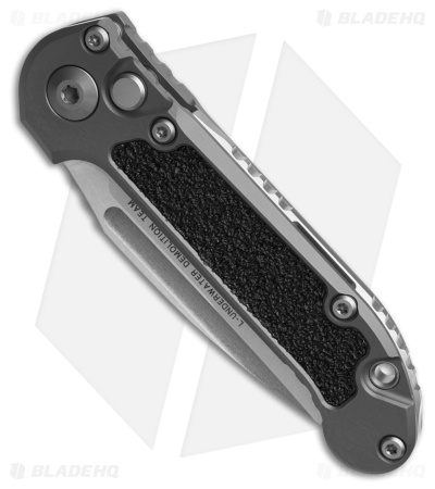Microtech LUDT Gen III S/E Automatic Knife Natural Clear Al (3.5" SW Serr) 