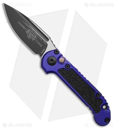 Microtech LUDT Gen III S/E Automatic Knife Purple Al/3M (3.5" Black)