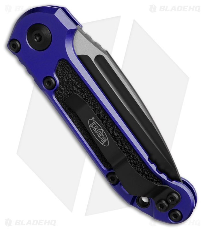 Microtech LUDT Gen III S/E Automatic Knife Purple Aluminum (3.5" Black Serr)