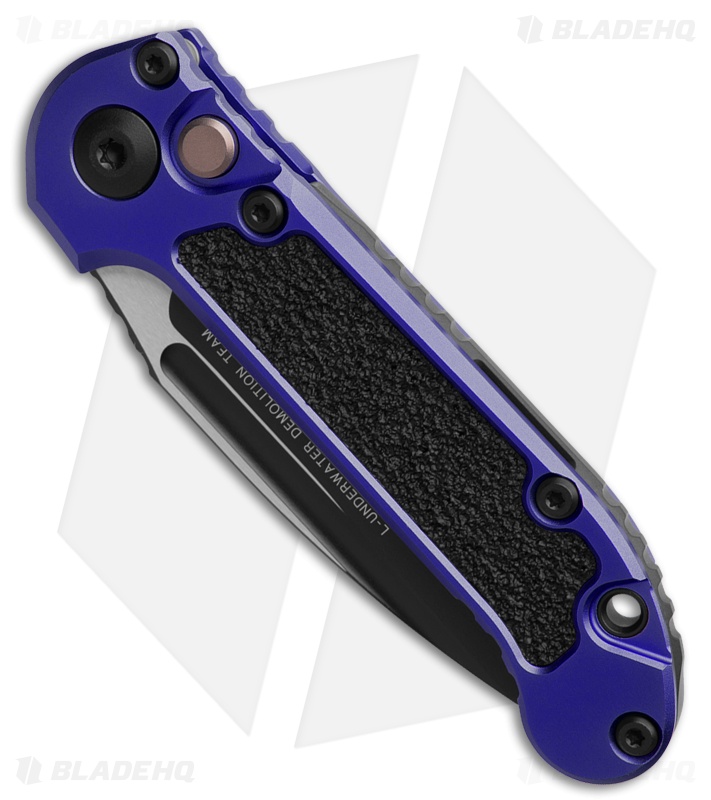 Microtech LUDT Gen III S/E Automatic Knife Purple Aluminum (3.5" Black Serr)