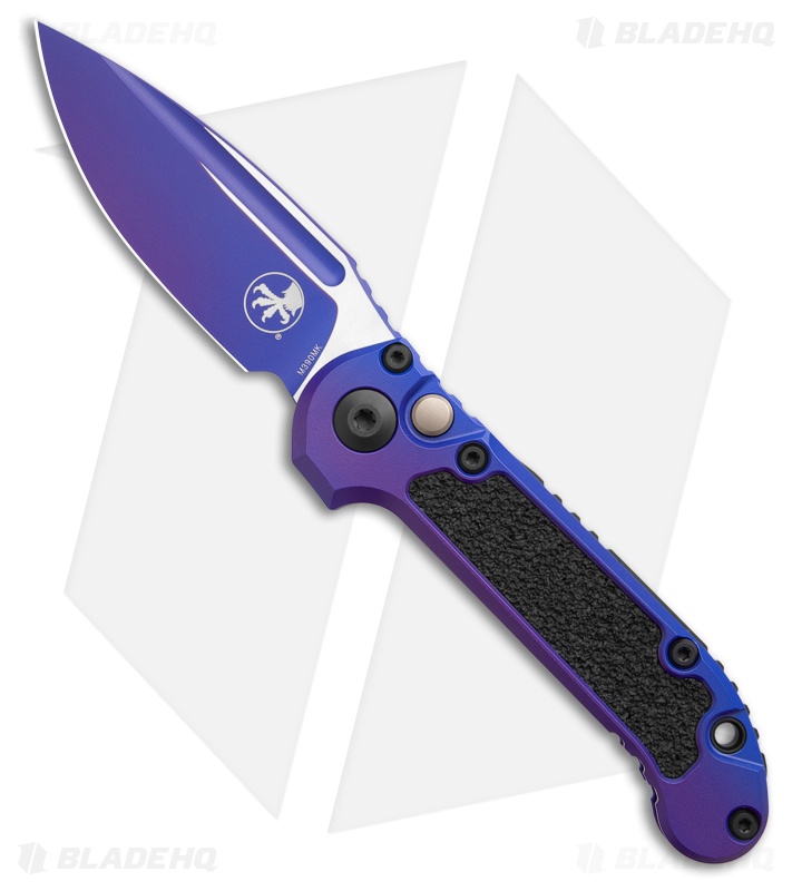 Microtech LUDT Gen III S/E Automatic Knife Purple Aurora Al + 3M (3.5" Purple)