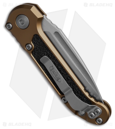 Microtech LUDT Gen III S/E Automatic Knife Tan Aluminum (3.5" SW Serr) 1135-11TA