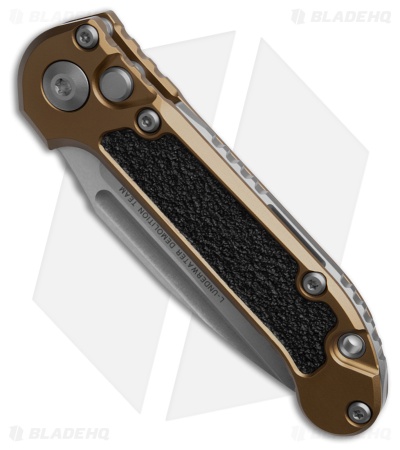 Microtech LUDT Gen III S/E Automatic Knife Tan Aluminum (3.5" SW Serr) 1135-11TA