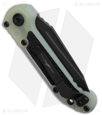 Microtech LUDT Gen III T/E Automatic Knife Jade G-10 (3.5" Black Serrated)