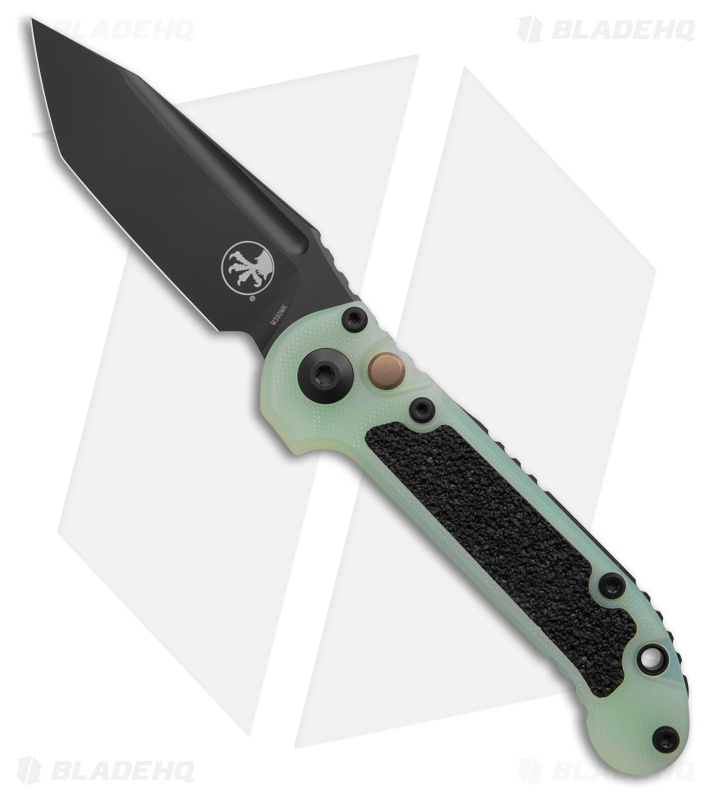 Microtech LUDT Gen III T/E Automatic Knife Jade G-10 (3.5" Black)
