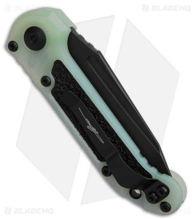 Microtech LUDT Gen III T/E Automatic Knife Jade G-10 (3.5" Black)