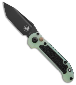 Microtech LUDT Gen III T/E Automatic Knife Jade G-10 (3.5" Black)