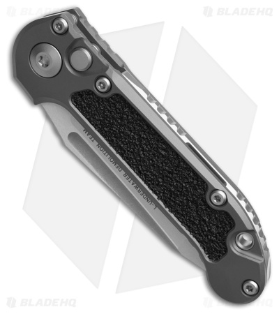 Microtech LUDT Gen III T/E Automatic Knife Natural Clear Aluminum (3.5" SW) 