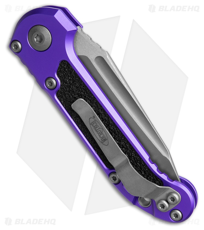 Microtech LUDT Gen III T/E Automatic Knife Purple Al (3.5" Apoc Serr)1136-11APPU