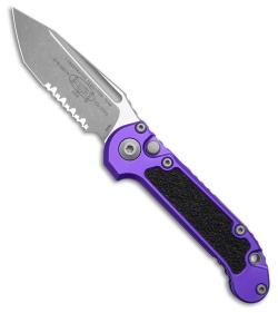 Microtech LUDT Gen III T/E Automatic Knife Purple Al (3.5" Apoc Serr)1136-11APPU
