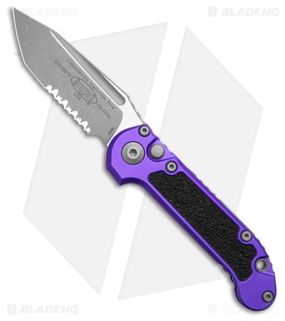 Microtech LUDT Gen III T/E Automatic Knife Purple Al (3.5" Apoc Serr)1136-11APPU