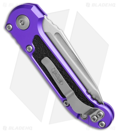 Microtech LUDT Gen III T/E Automatic Knife Purple Al (3.5" SW Full Serr)