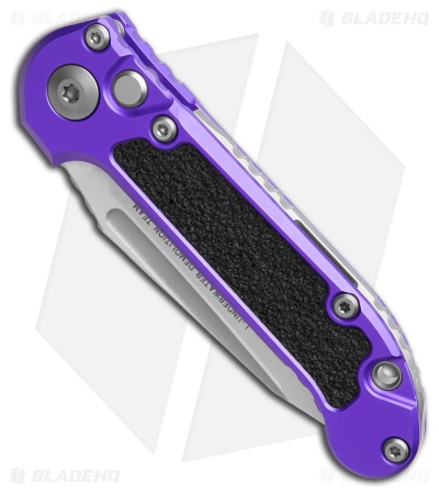 Microtech LUDT Gen III T/E Automatic Knife Purple Al (3.5" SW Full Serr)