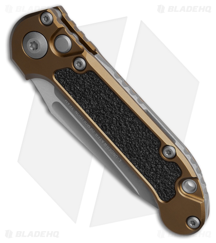 Microtech LUDT Gen III T/E Automatic Knife Tan Aluminum (3.5" Apocalyptic)