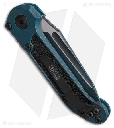 Microtech LUDT Gen III T/E Automatic Knife Weathered Blue Aluminum (3.5" WBL)