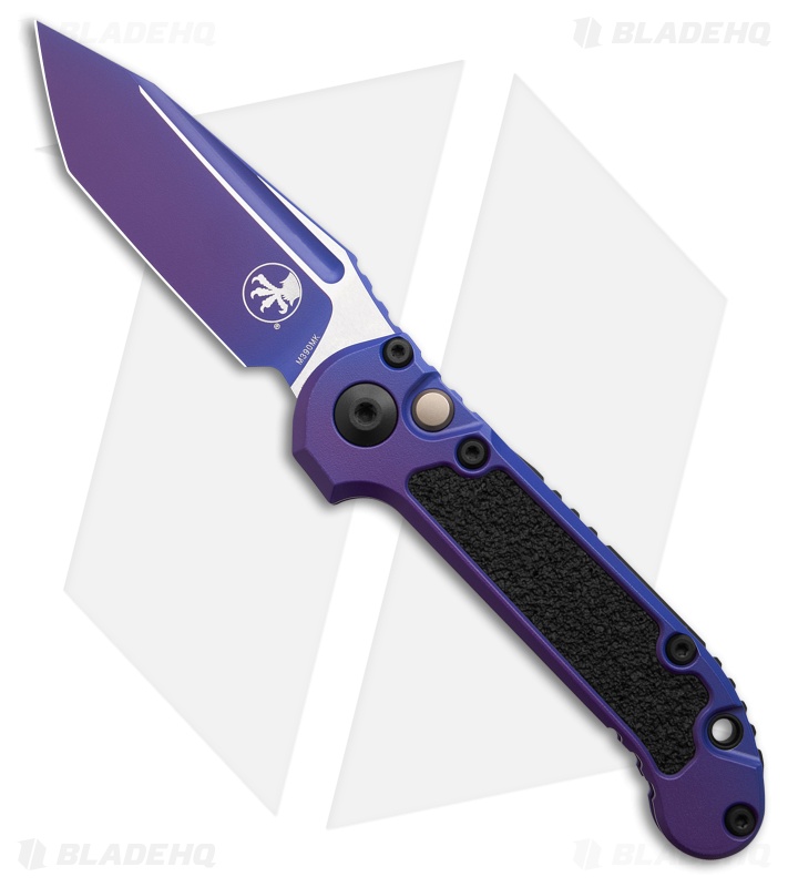 Microtech LUDT Gen III T/E SS Automatic Knife Purple Aurora (3.5" Purple Aurora)