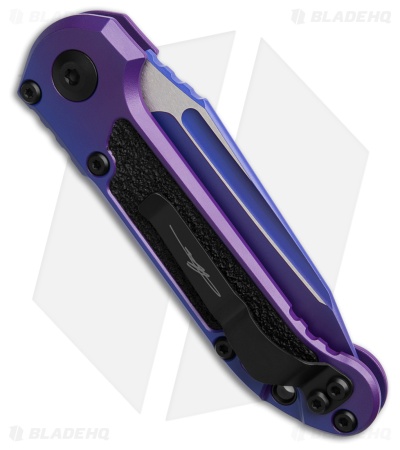 Microtech LUDT Gen III T/E SS Automatic Knife Purple Aurora (3.5" Purple Aurora)