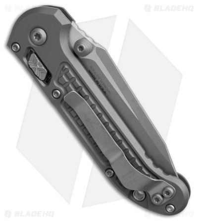 Microtech LUDT RAM-LOK S/E Automatic Knife Natural Clear Frag Al (3.5" Apoc)