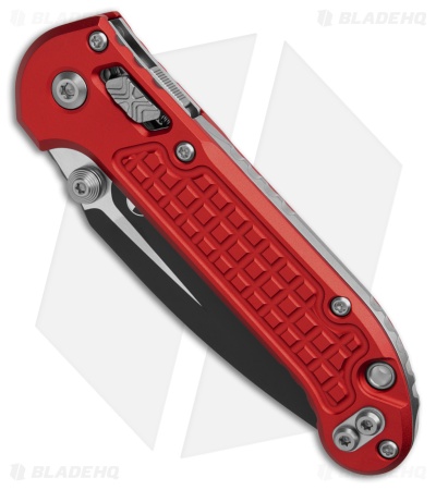 Microtech LUDT RAM-LOK S/E Automatic Knife Red Frag Al (3.5" Black)