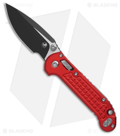 Microtech LUDT RAM-LOK S/E Automatic Knife Red Frag Al (3.5" Black)