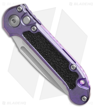 Microtech Marfione Select Knife LUDT Slab Side Button Lock Pur Haze Ti (3.5" SW)