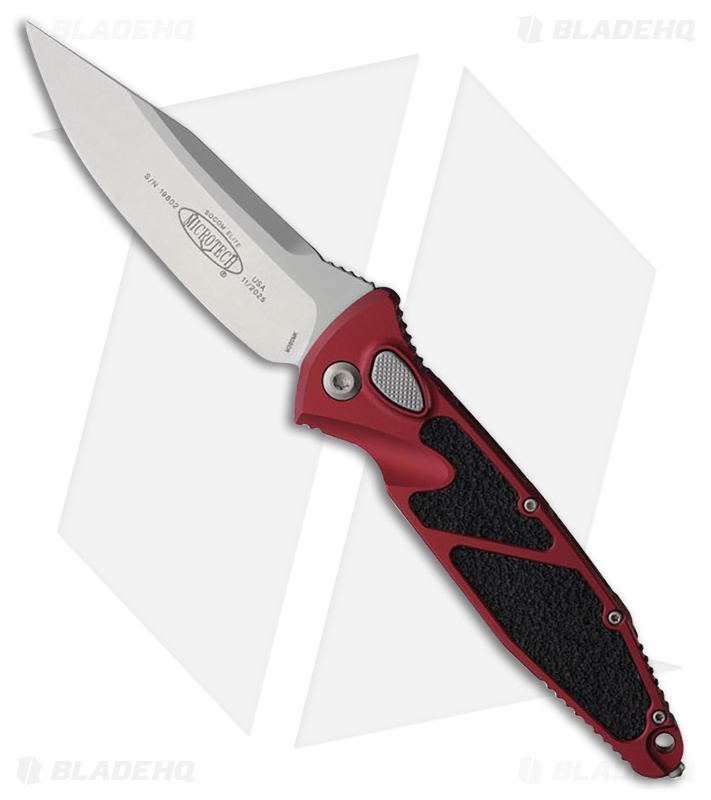 Microtech Socom Elite S/E Automatic Knife Merlot Aluminum (4" SW)