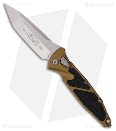Microtech Socom Elite T/E Automatic Knife Tan Aluminum (4" Stonewash)
