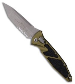 Microtech Socom Elite T/E Automatic Knife OD Green Aluminum (4" Apoc Serr)
