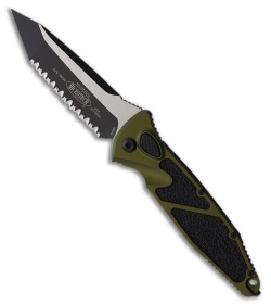 Microtech Socom Elite T/E Automatic Knife OD Green Aluminum (4" Two-Tone FS)