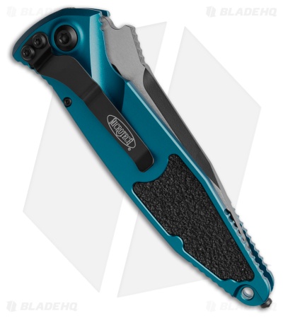 Microtech Socom Elite S/E Automatic Knife Blue Aluminum (4" Black) 160A-1BL