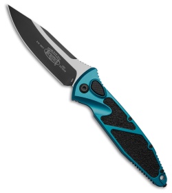 Microtech Socom Elite S/E Automatic Knife Blue Aluminum (4" Black) 160A-1BL