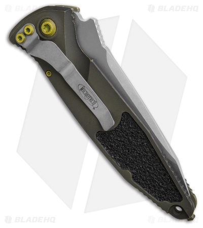 Microtech Socom Elite S/E Automatic Knife Distressed Green (4" Apocalyptic)