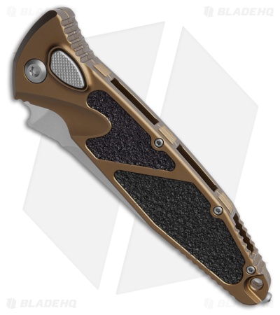 Microtech Socom Elite S/E Automatic Knife Tan (4" Stonewash Serr) 160A-11TA