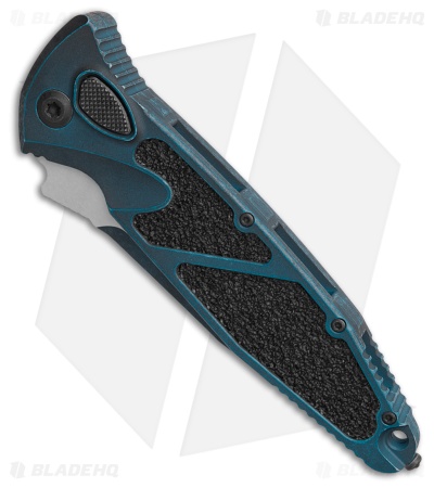 Microtech Socom Elite S/E Automatic Knife Weathered Blue Aluminum (4" Two-Tone)