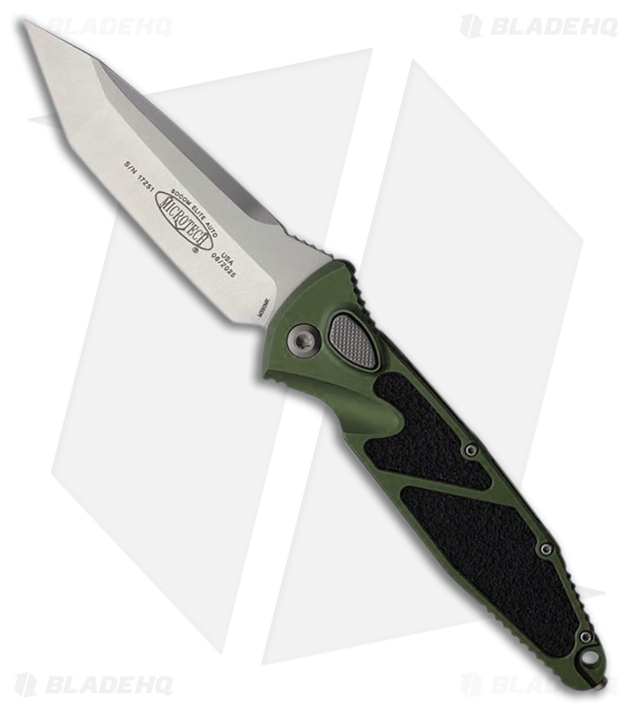 Microtech Socom Elite T/E Automatic Knife OD Green (4" Stonewash) 161A-10OD