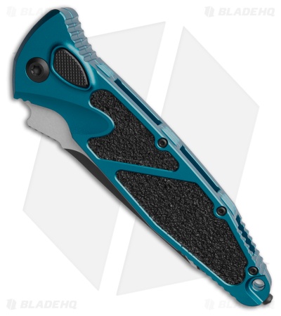 Microtech Socom Elite T/E Automatic Knife Blue (4" Two Tone Serr) 161A-2BL