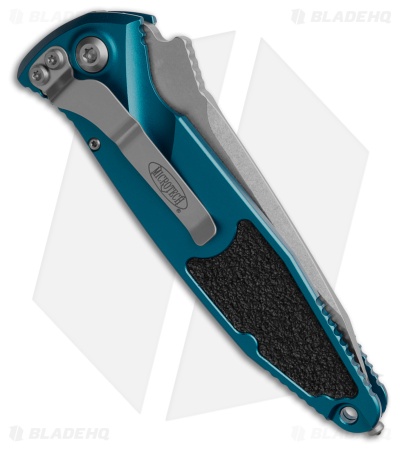 Microtech Socom Elite T/E Automatic Knife Blue Aluminum (4" SW) 161A-10BL