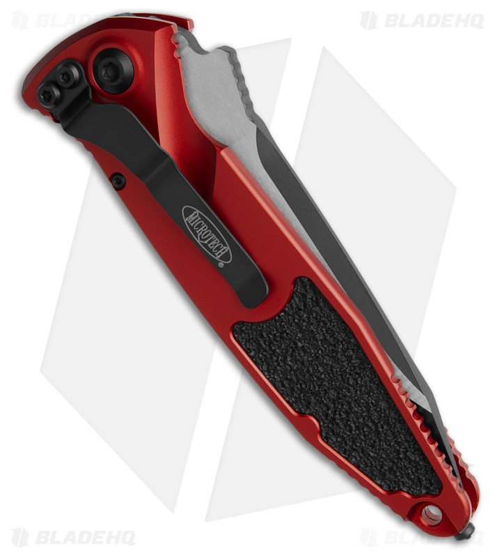 Microtech Socom Elite T/E Automatic Knife Red (4" Black) 161A-1RD