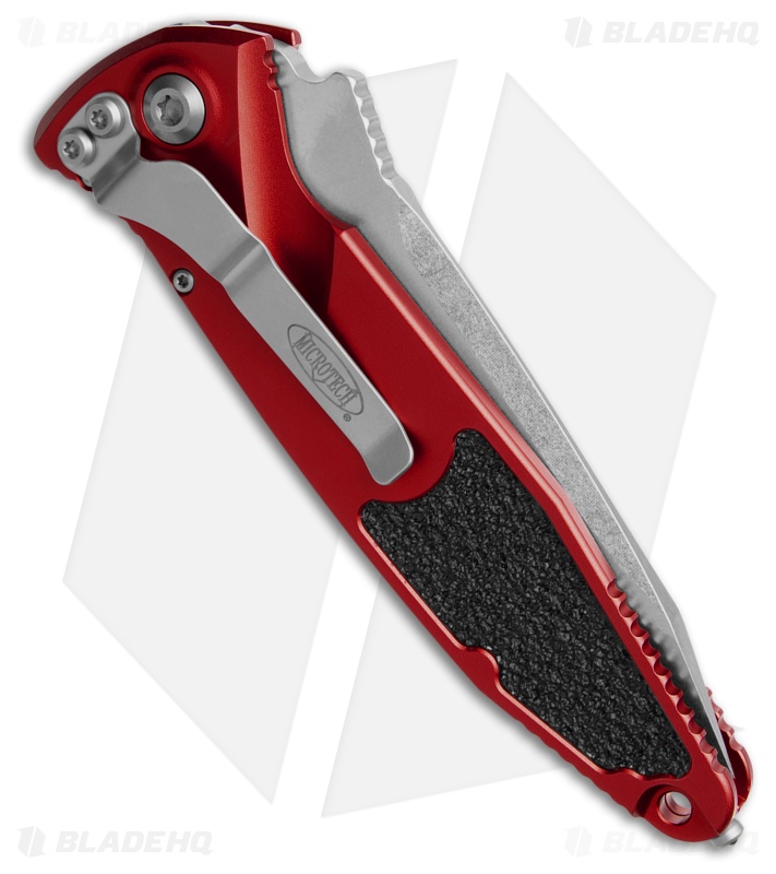 Microtech Socom Elite T/E Automatic Knife Red Al (4" SW Full Serr) 161A-12RD
