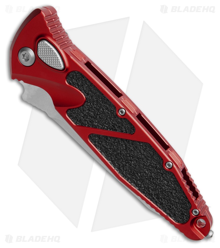Microtech Socom Elite T/E Automatic Knife Red Al (4" SW Full Serr) 161A-12RD