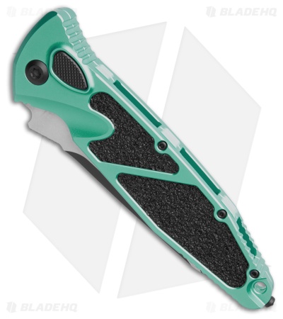 Microtech Socom Elite T/E Automatic Knife Turquoise (4" Black Serr)161A-2TQ