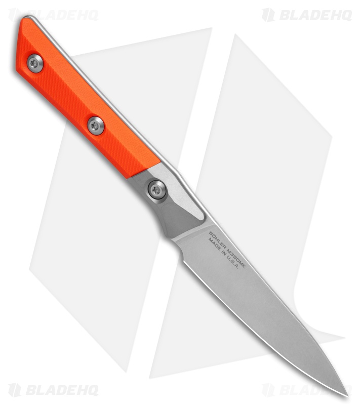 3.5" Pairing Knife Stonewash Standard Titanium Bolster Ember G-10