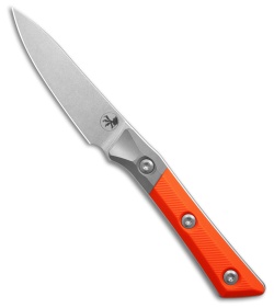 3.5" Pairing Knife Stonewash Standard Titanium Bolster Ember G-10