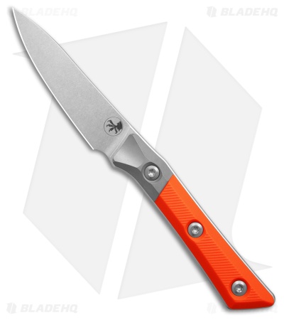 3.5" Pairing Knife Stonewash Standard Titanium Bolster Ember G-10