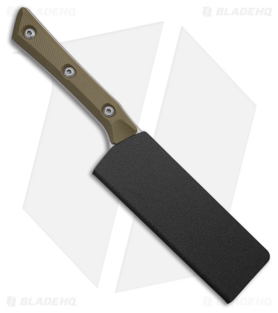 Microtech Santoku Fixed Blade Knife OD Green G-10 (4.2" Stonewash)