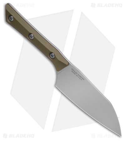 Microtech Santoku Fixed Blade Knife OD Green G-10 (4.2" Stonewash)