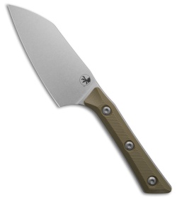 Microtech Santoku Fixed Blade Knife OD Green G-10 (4.2" Stonewash)