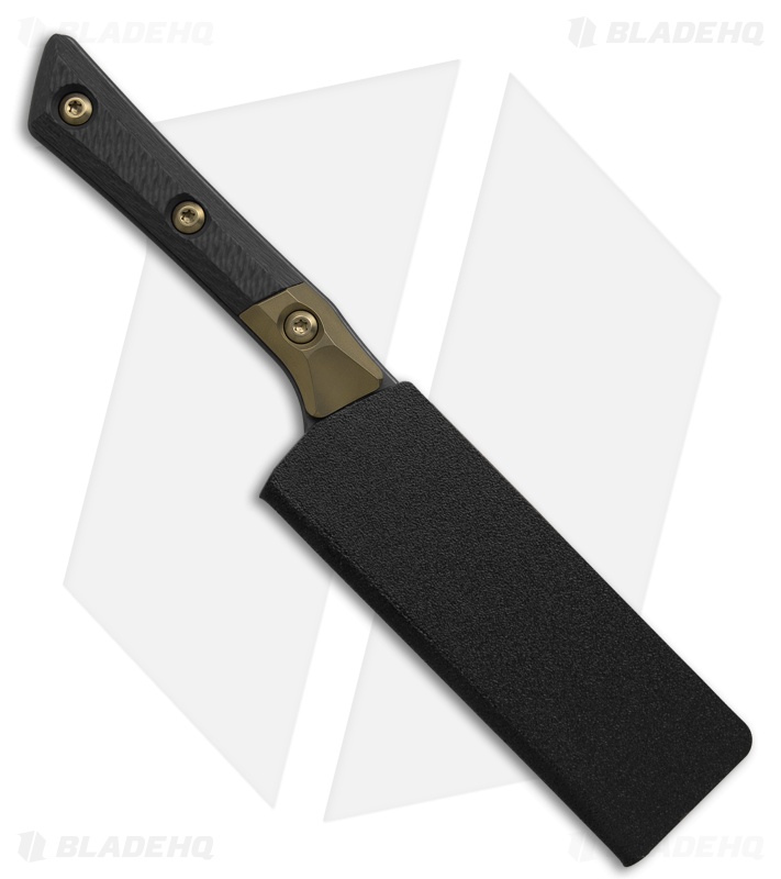 4.2" Santoku Knife Dark Stonewash Standard Titanium Bolster Carbon Fiber