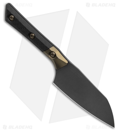 4.2" Santoku Knife Dark Stonewash Standard Titanium Bolster Carbon Fiber